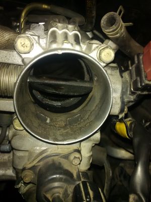 Throttle body of Outlander I CU2W 4G63 DOHC swapped to GALANT SALOON VIII EA 4g63 SOHC open