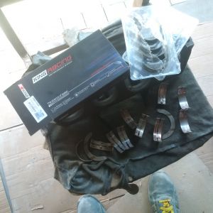 Getting ready to install new King Racing MB5176XP Main bearings to 4G92 cylinder block